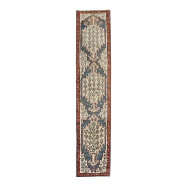 Antique Narrow Tribal Persian Runner - 2'6" x 12'1" For Sale
