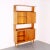 Mid-Century Modern Mid-Century Glass & Oak Wall Unit For Sale - Image 3 of 4