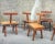 Vintage French Handcrafted Brutalist Chairs, 1960s, Set of 5 For Sale - Image 4 of 18
