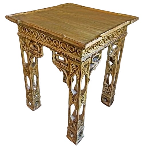 Pair of Vintage, Rare, Monumental, Faux Bamboo, Chinoiserie, Mid Century, Accent Tables For Sale - Image 11 of 11