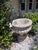 Large concrete garden urn/planter Very solid and heavy piece beautiful distressed finish little damage on the base, hence...