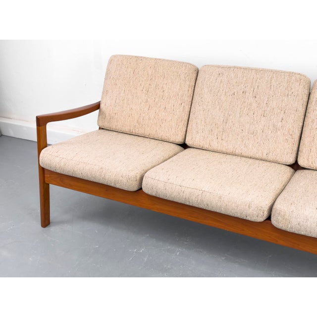 Mid-Century Modern Three-Seater Teak Senator Sofa by Ole Wanscher for Cado, 1975 For Sale - Image 3 of 15