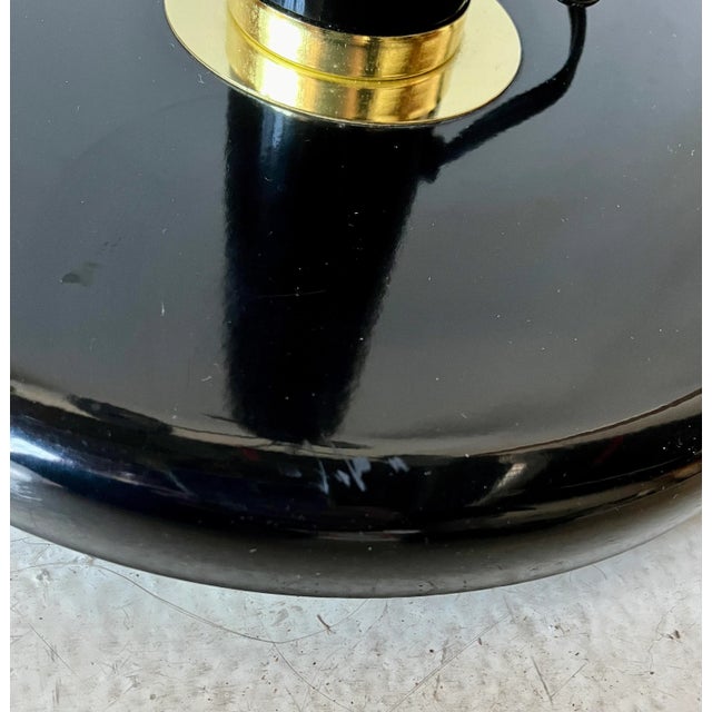 Black 1980s Post-Modern Eyeball Black Metal Multi-Arm Adjustable Task Lamp For Sale - Image 8 of 9