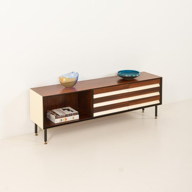 Mid-Century Modern Mid-Century Italian Rosewood Low Sideboard, 1960s For Sale - Image 3 of 18