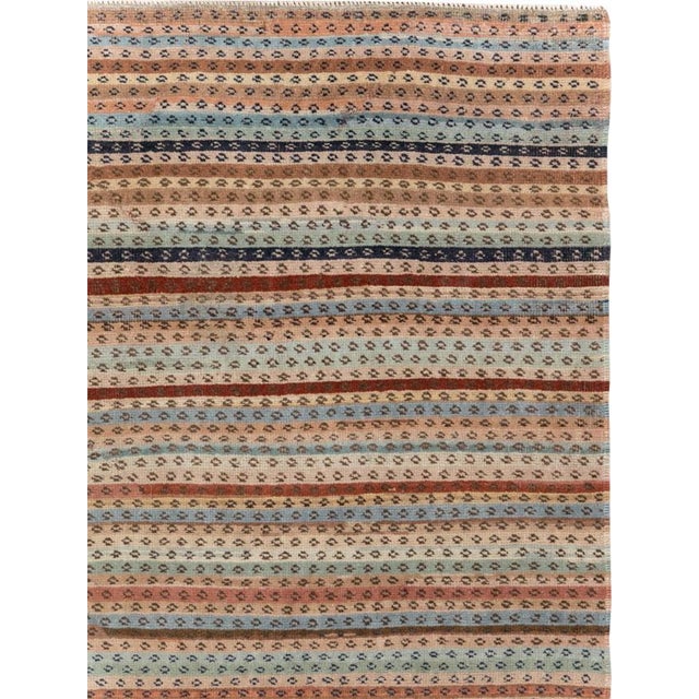 Mid-Century Modern Galerie Shabab Collection Mid-20th Century Turkish Anatolian Accent Rug For Sale - Image 3 of 10
