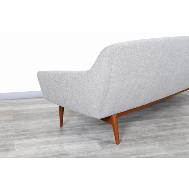 Norwegian Teak Sofa by Gerhard Berg for Lk Hjelle, 1960s For Sale In Los Angeles - Image 6 of 10