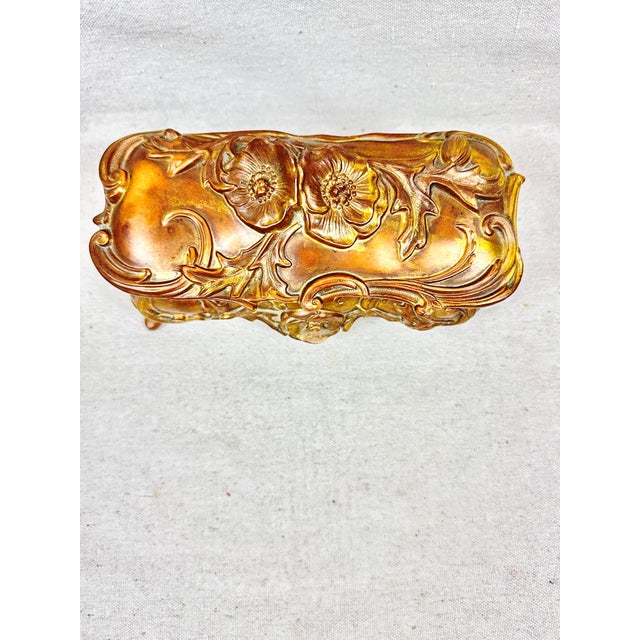 Art Nouveau Antique Art Nouveau Large Jewelry Casket For Sale - Image 3 of 9