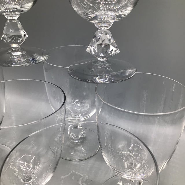 8 stunning heavy stem crystal goblets. Made by Bryce Aquarius. Blown glass crystal with all the glam! These glasses are so...