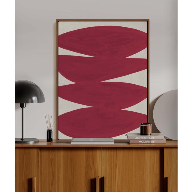 Contemporary "Stillness" Affirmations Painting - 2026 Colorway Edition - Raspberry For Sale - Image 3 of 7
