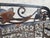 1940s Salterini Mt. Vernon Wrought Iron Wheel Chair Chaise Lounge With Matching Ottoman, 2 Pieces For Sale - Image 12 of 12