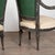 Pair 19th Century Swedish Gustavian Black Painted Carved Armchairs For Sale - Image 15 of 16