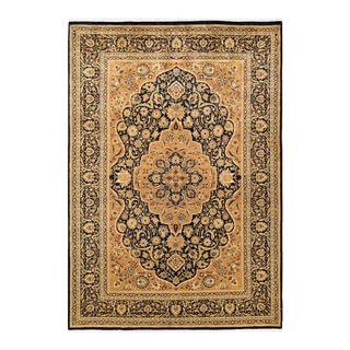 Mogul, One-of-a-Kind Handmade Area Rug in Black, 6' 2" x 8' 10" For Sale