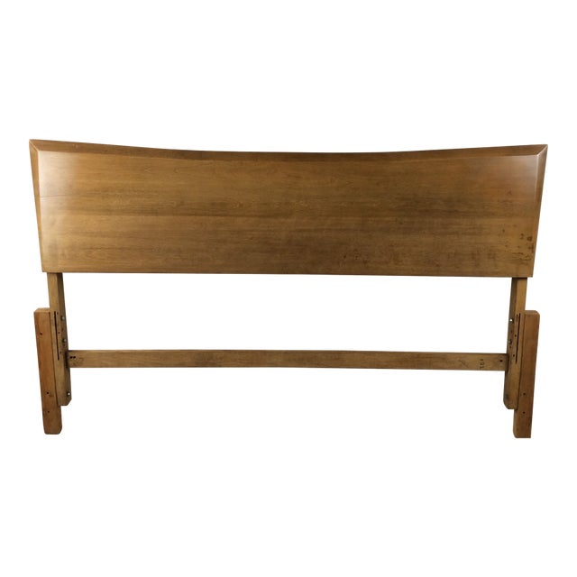Mid Century Modern Full Size Headboard by Heywood Wakefield With Sable Finish For Sale