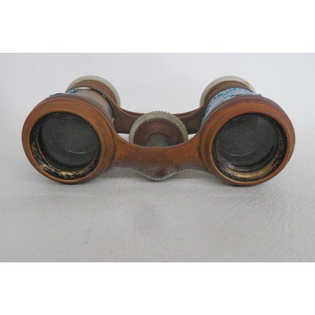 Riviere Paris Opera Glasses Ornate Theater Binoculars With Leather Case 5109b For Sale - Image 15 of 16