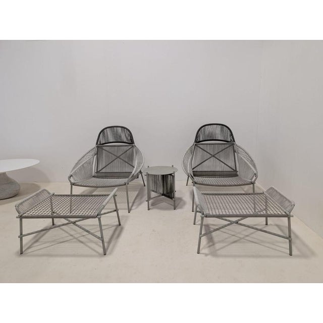 Traveler Outdoor Set in Rope from Roche Bobois, Set of 5 For Sale - Image 11 of 18