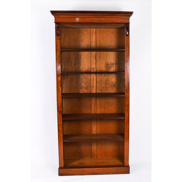 Antique 19th Century Victorian Open Bookcase For Sale - Image 3 of 11