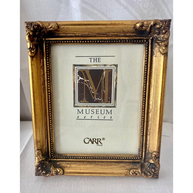 Vintage photo frame 4 X 5 opening from Carr's "The Museum Series." Crafted with a rich antique gold/bronze finish, this...