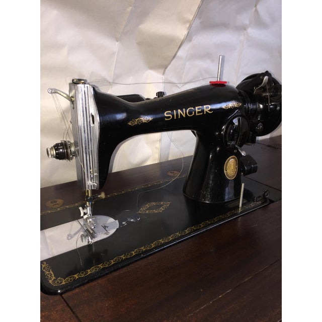 Singer 1591 Sewing Machine and Chairish