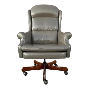 Traditional Wingback Executive Chair From Leathercraft