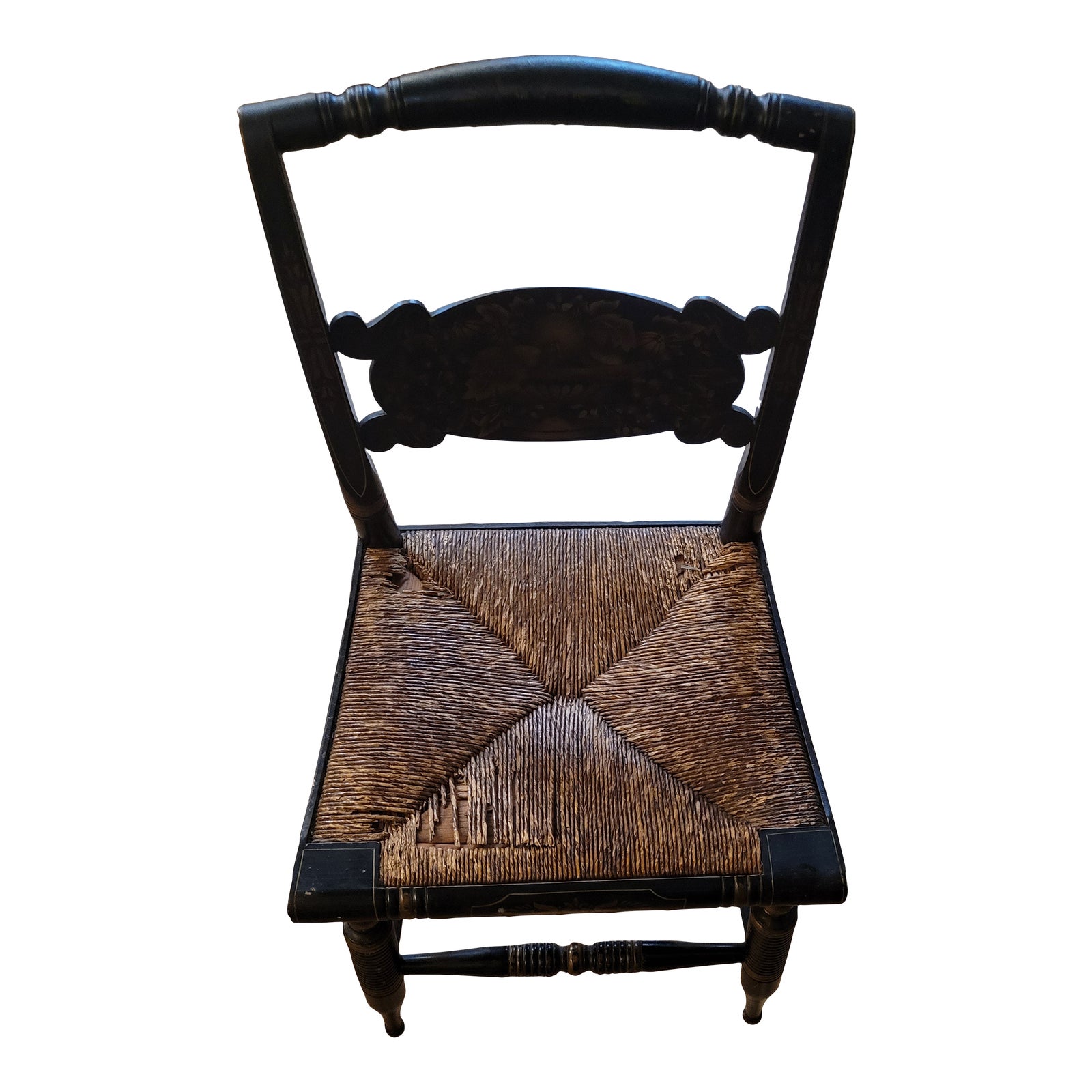 19th Century Cane Bottom Chair Chairish