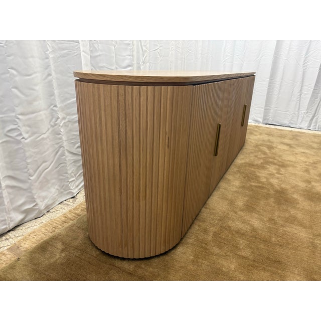 Restoration Hardware Rh Restoration Hardware Byron 4-Door Media Console – 84” For Sale - Image 4 of 18