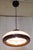 1970s Vintage Ceiling Lamp with Brown and White Plastic Shade, 1970s For Sale - Image 5 of 7