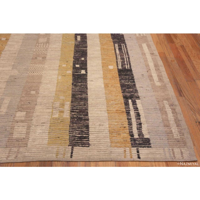 Nazmiyal Collection Tribal Geometric Contemporary Area Rug For Sale In New York - Image 6 of 7