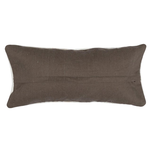 12"x28" SET OF 2 - Handmade Cushion Covers. Vintage Kilim Lumbar Pillow Covers For Sale - Image 4 of 4