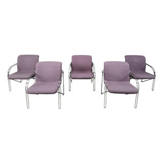 Danish Armchairs by Alfred Hofmann for Gispen/Labofa, 1970s, Set of 5 For Sale
