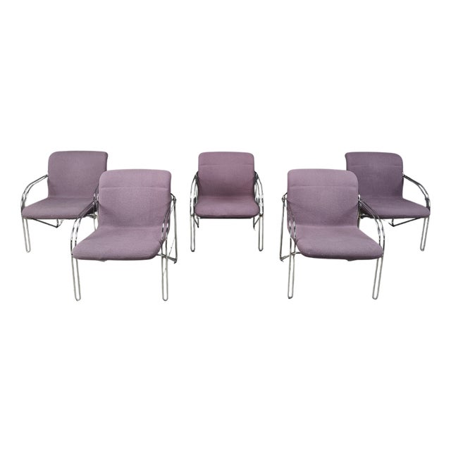 Danish Armchairs by Alfred Hofmann for Gispen/Labofa, 1970s, Set of 5 For Sale