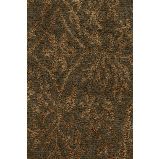 Rug & Kilim’s European Style Rug in Brown and Gold With Floral Pattern “Cordoba” For Sale In New York - Image 6 of 7