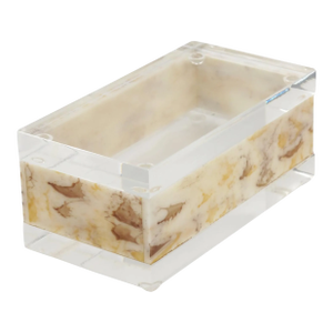 Marble-Like Large Rectangular Lucite Box, Circa 1970