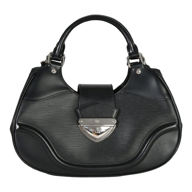Black Epi Leather Montaigne Shoulder Bag For Sale