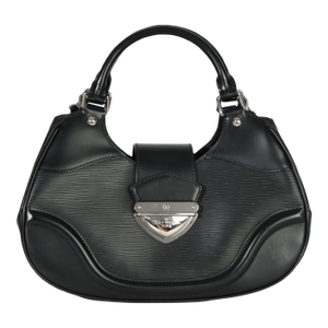 Black Epi Leather Montaigne Shoulder Bag