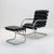 Ludwig Mies van der Rohe Set of Bauhaus MR Tubular Armchair with Ottoman by Ludwig Mies Van Der Rohe, 1980s For Sale - Image 4 of 11