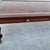 Brown MCM Vintage Wood Inlay Extendable Coffee Table Rolling For Sale - Image 8 of 17