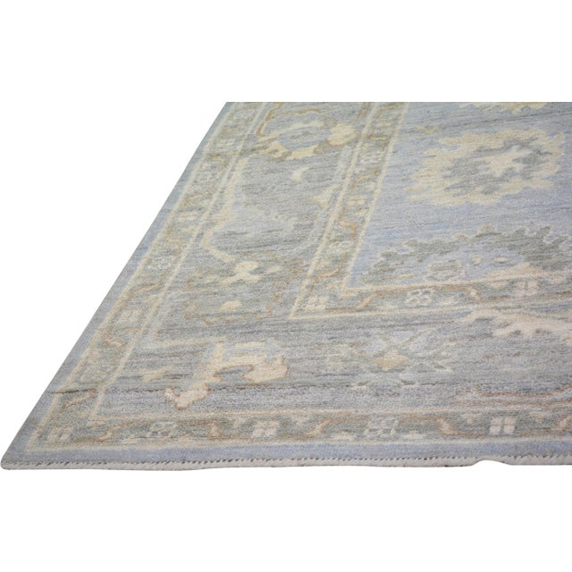 2010s Contemporary Oushak Hand Knotted Wool Rug,8'X9'10" For Sale - Image 5 of 6