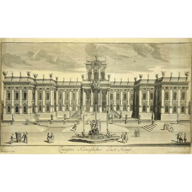 The Palace is an original print on paper realized by an anonymous artist. Original lithograph of the late 19th Century....