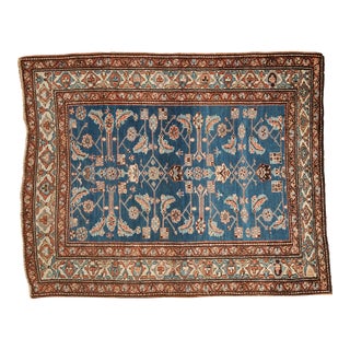 Vintage Northwest Persian Square Rug - 3'11" X 4'11" For Sale