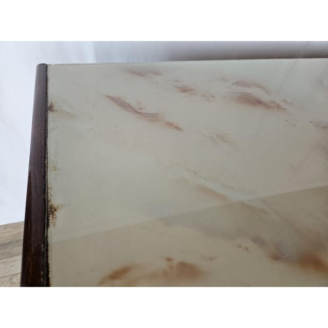 Brown Mid-Century Chest of Drawers with Marbled Glass, Italy, 1950s For Sale - Image 8 of 18