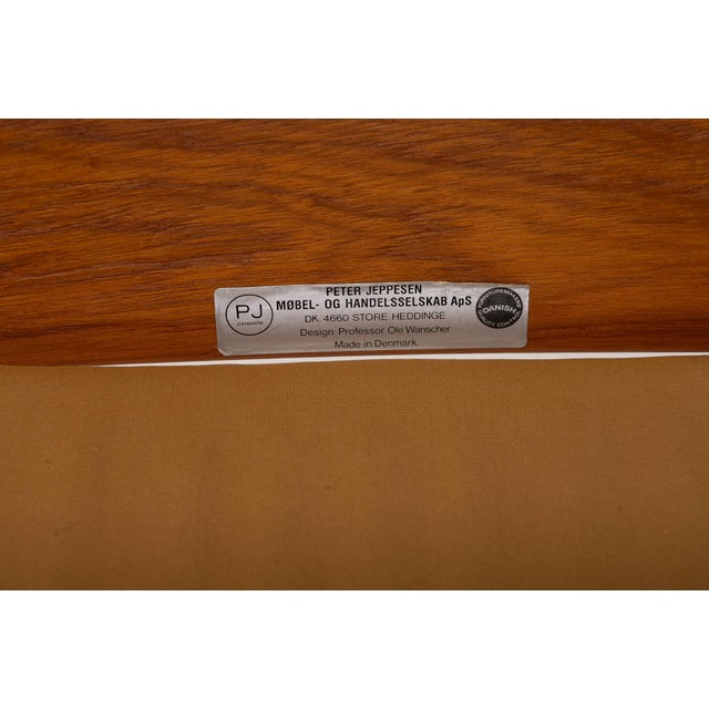 Easy Chair by Ole Wanscher for Peter Jeppesen Møbelfarbik, Denmark, 1960s For Sale - Image 13 of 14