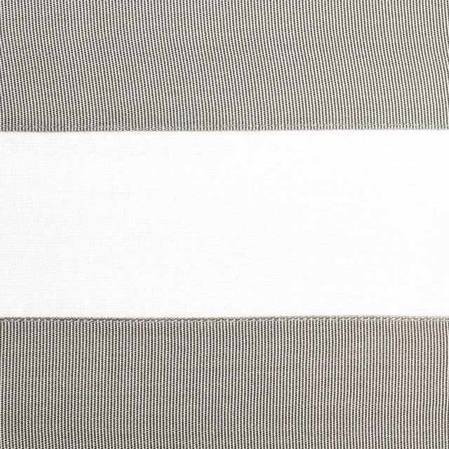 Hollywood Regency Sample - Schumacher X Miles Redd Ribbon Applique Fabric in Grey on Ivory For Sale - Image 3 of 4