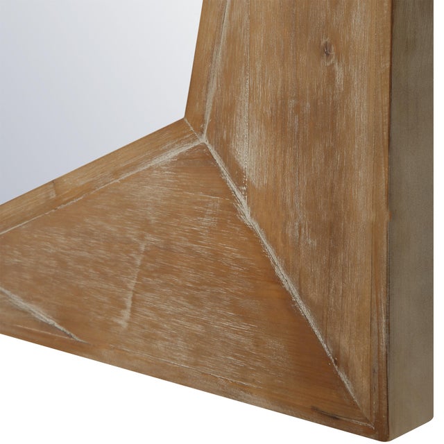 2020s Marquise Natural Wood Mirror For Sale - Image 5 of 6