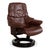 Set of Leather Reno Recliner and Ottoman with Manual Function from Stressless For Sale - Image 4 of 18