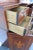 1940s Mahogany Inlay 2 Part Breakfront China Display Cabinet With Desk For Sale - Image 5 of 12