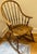 1980s Ethan Allen Windsor Bowback Rocking Chair in Nutmeg For Sale - Image 5 of 10