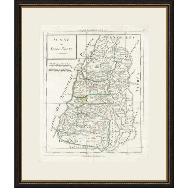 This antique map of the Holy Land is titled Judée ou Terre Sainte and is believed to come from a French portable atlas of...
