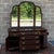 American 1980s Ethan Allen Georgian Court Solid Cherry 8 Drawer Low Dresser & Trifold Mirror (11-5223) For Sale - Image 3 of 18