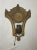 Embrace the elegance of the 1920s with this antique ornate Art Deco gold gilt cast iron wall fixture. The sconce showcases...