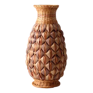 Vintage Wicker Wrapped Vase
